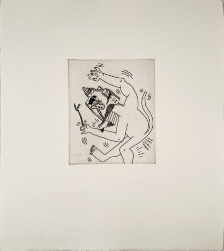 Untitled (w/ Sean Kalish) #2 van Keith Haring, Afdruk te koop op Singulart