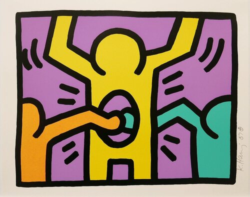 Pop Shop I (Plate 3) van Keith Haring, Afdruk te koop op Singulart
