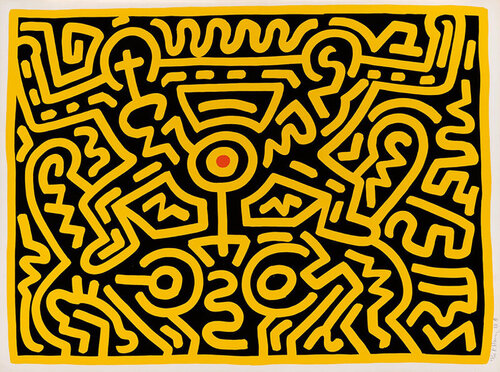 Growing #3 van Keith Haring, Afdruk te koop op Singulart