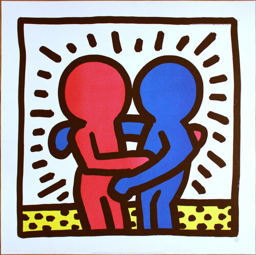 Best Buddies van Keith Haring, Afdruk te koop op Singulart