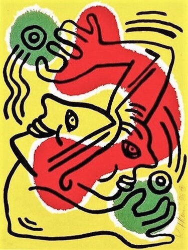 International Volunteer Day van Keith Haring, Afdruk te koop op Singulart