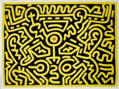 Growing (Plate 4) di Keith Haring, Stampa in vendita su Singulart