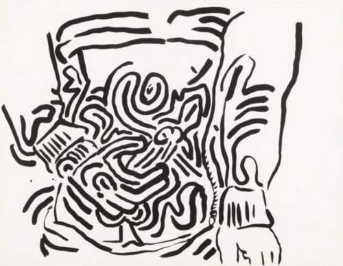 Plate 2 from Bad Boys de Keith Haring, Impresión a la venta en Singulart