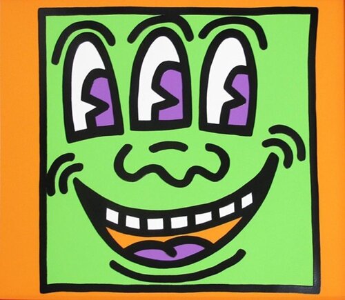 Smiling Face von Keith Haring, Druck kaufen auf Singulart