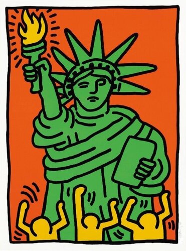 Statue of Liberty (L. P. 63) von Keith Haring, Druck kaufen auf Singulart