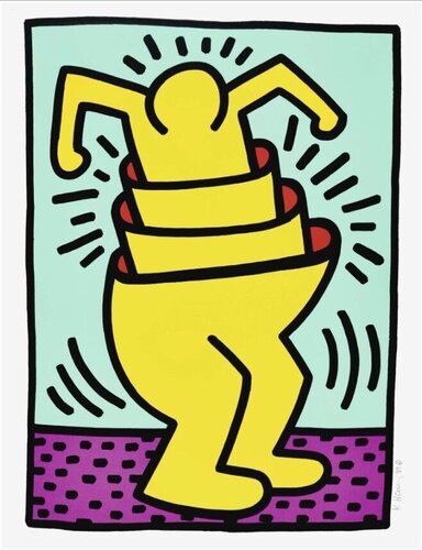 Untitled (Cup Man), Littmann pp. 116-117 von Keith Haring, Druck kaufen auf Singulart