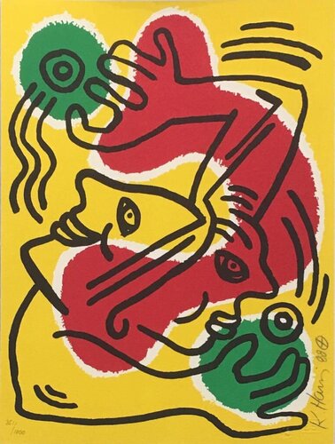 International Volunteer Day par Keith Haring, Édition en vente sur Singulart
