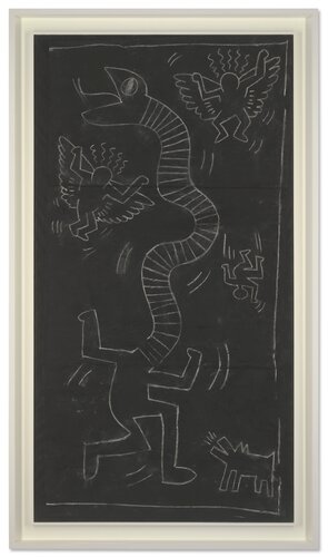 Untitled ('Serpent Man') par Keith Haring, Œuvre sur papier en vente sur Singulart