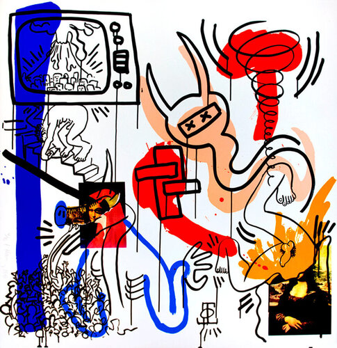 One Plate, from The Apocalypse Suite par Keith Haring, Édition en vente sur Singulart