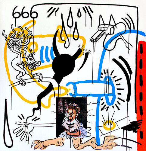 One Plate, from The Apocalypse Suite par Keith Haring, Édition en vente sur Singulart