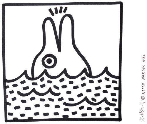 Untitled par Keith Haring, Œuvre sur papier en vente sur Singulart