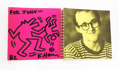 Untitled Drawing "For John" par Keith Haring, Œuvre sur papier en vente sur Singulart