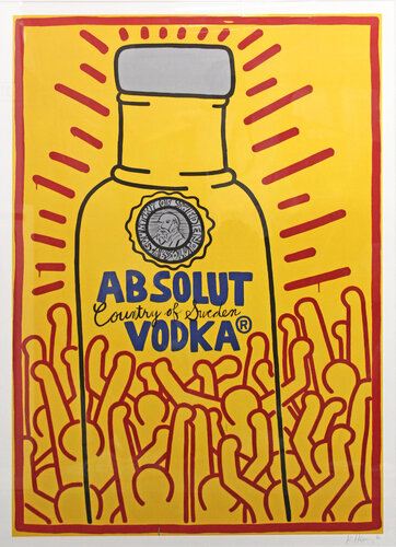 Absolute Vodka Poster par Keith Haring, Édition en vente sur Singulart