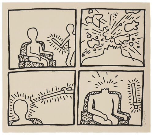 Untitled No.14, The Blueprint Drawings par Keith Haring, Édition en vente sur Singulart