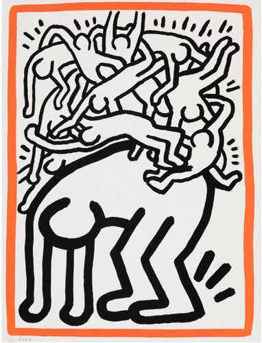 Fight AIDS Worldwide (United Nations) by Keith Haring, Print for Sale on Singulart