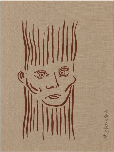 Portrait of Joseph Beuys<RETURN> by Keith Haring, Print for Sale on Singulart