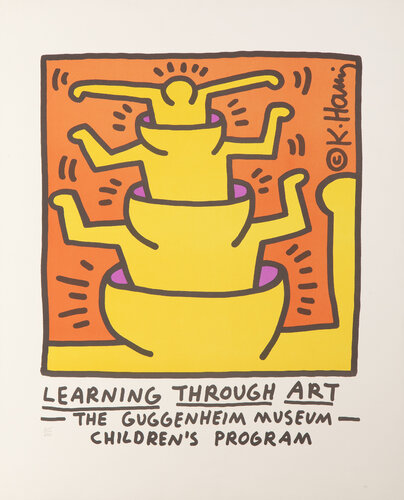 Learning Through Art van Keith Haring, Afdruk te koop op Singulart
