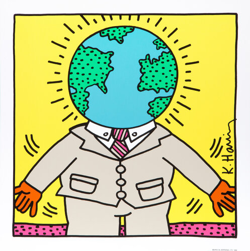 Global Man van Keith Haring, Afdruk te koop op Singulart