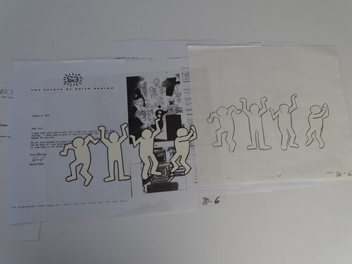 Drawing animation, unique de Keith Haring, Obra en papel a la venta en Singulart