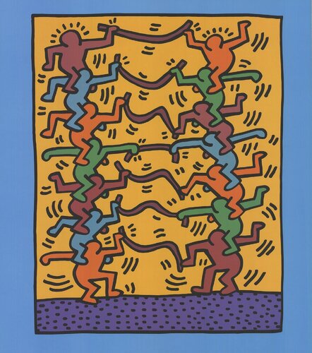 Untitled (For Emporium Capwell) par Keith Haring, Édition en vente sur Singulart