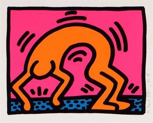 POP SHOP II: ONE PLATE van Keith Haring, Afdruk te koop op Singulart