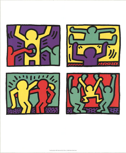 Pop Shop Quad I, 1987 van Keith Haring, Afdruk te koop op Singulart