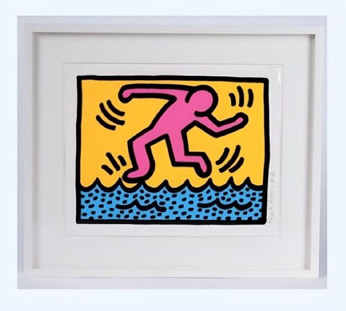 Pop Shop II Plate 3 par Keith Haring, Édition en vente sur Singulart