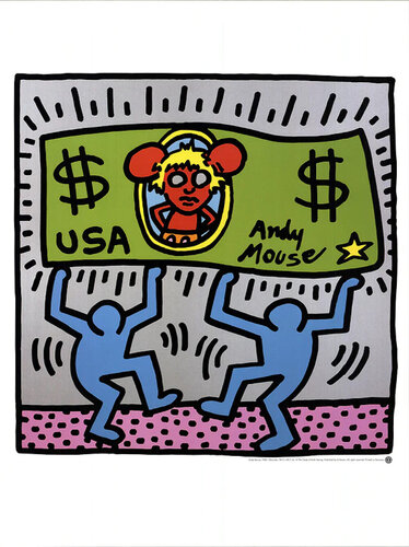 Andy Mouse de Keith Haring, Impresión a la venta en Singulart