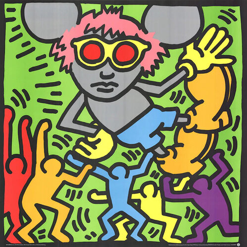 Andy Mouse de Keith Haring, Impresión a la venta en Singulart
