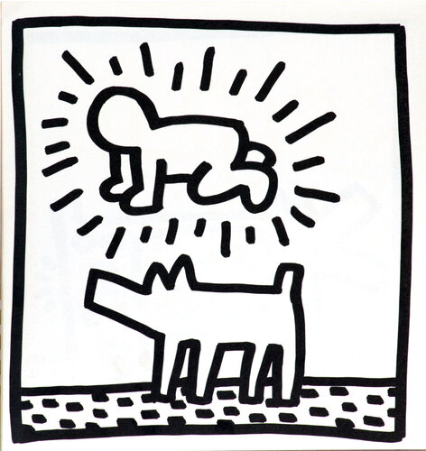Untitled (Man and Dog) by Keith Haring, 인쇄 for Sale on Singulart