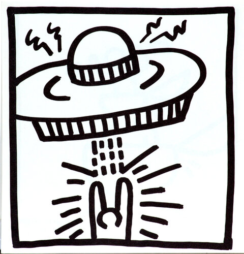 Untitled (Alien Abduction) by Keith Haring, 인쇄 for Sale on Singulart