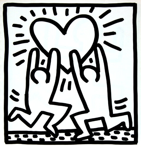 Untitled (Dancing Love) by Keith Haring, 인쇄 for Sale on Singulart