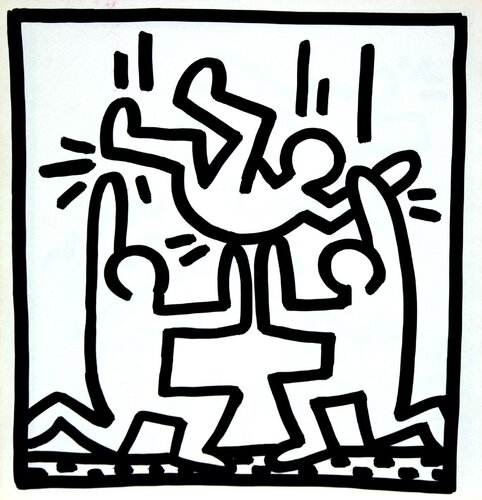 Untitled (Catch) by Keith Haring, 인쇄 for Sale on Singulart
