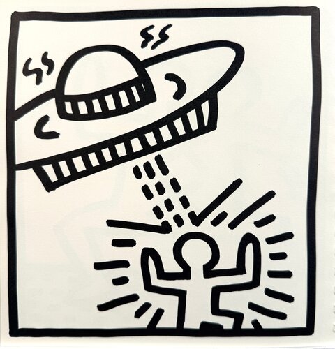 Untitled (Alien Abduction) by Keith Haring, 인쇄 for Sale on Singulart