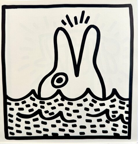 Untitled (Dolphin) by Keith Haring, 인쇄 for Sale on Singulart
