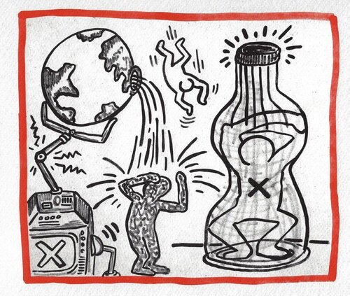 Untitled (from Against All Odds, 20 Drawings) by Keith Haring, 인쇄 for Sale on Singulart