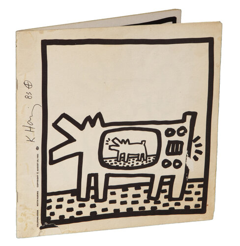 Coloring Book - signed by Keith Haring, Print for Sale on Singulart