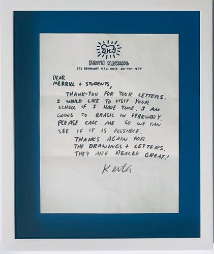 Keith Haring - Handwritten Letter by Keith Haring, Work on Paper for Sale on Singulart