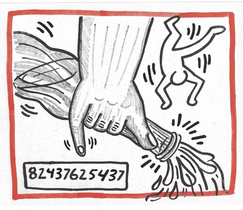  Untitled (from Against All Odds, 20 Drawings) by Keith Haring, 版画 for Sale on Singulart