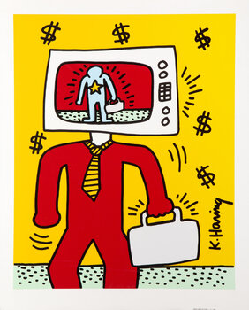 バ*レ様 レア！限定版リトグラフ Keith Haring キースヘリング 【送 2304079_35d4c357e0832d86f830e9