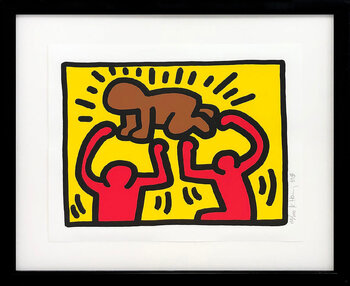 キース・ヘリング【Yellow Figure】エスタンプリトグラフ 限定数販売 Keith Haringの作品をSINGULARTで販売中