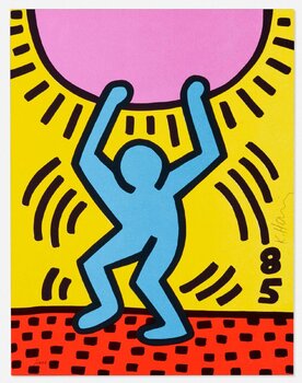 キース・ヘリング【Yellow Figure】エスタンプリトグラフ 限定数販売 Keith Haringの作品をSINGULARTで販売中