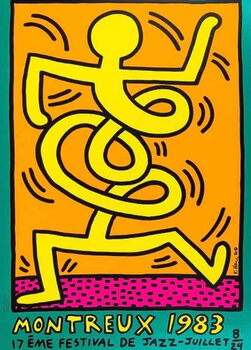 キース・ヘリング【Yellow Figure】エスタンプリトグラフ 限定数販売 Keith Haringの作品をSINGULARTで販売中