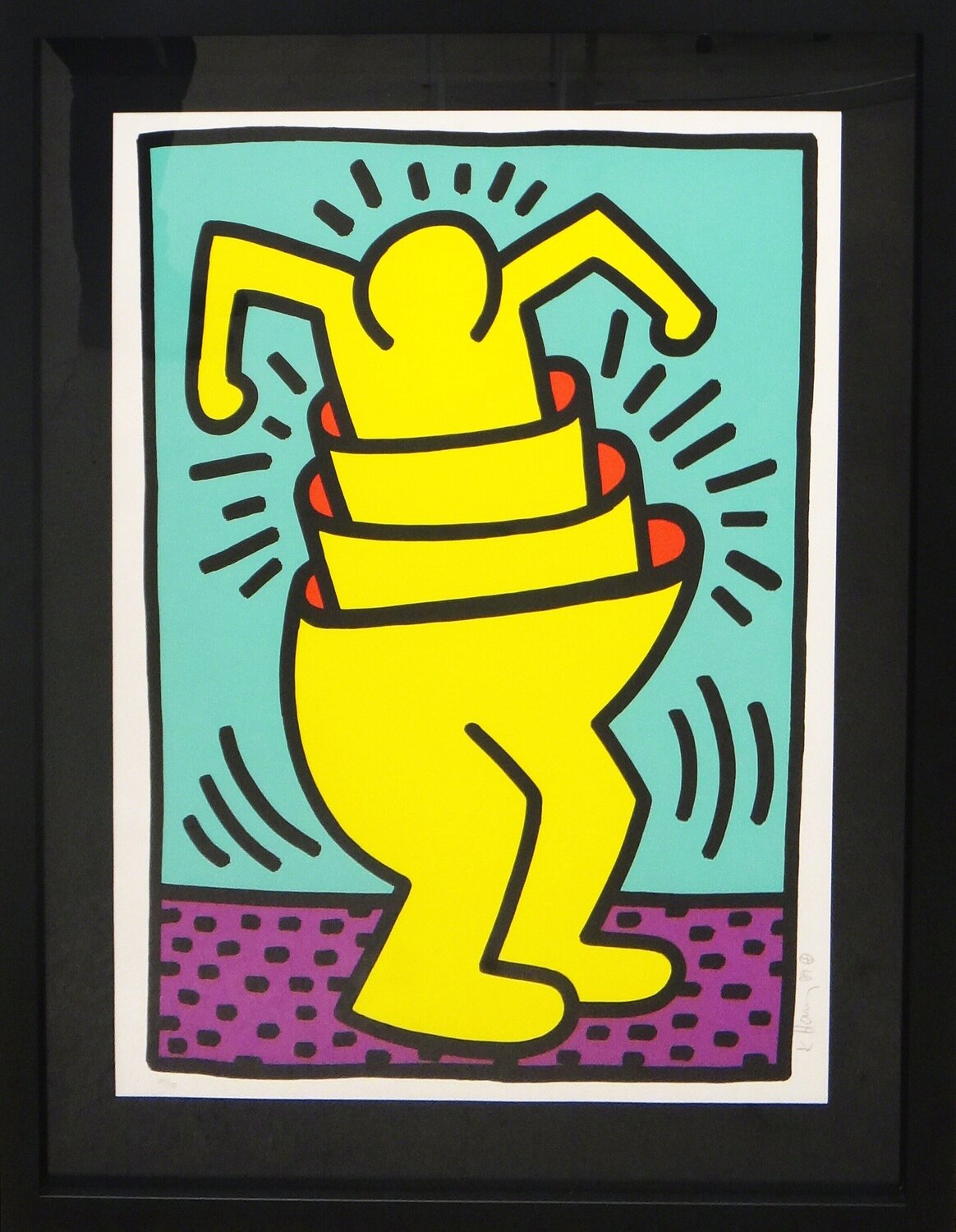 Cup Man Keith Haring Afdruk te koop