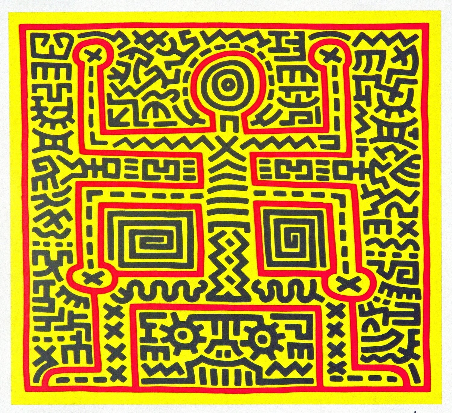 Untitled (Abstract Figure) Keith Haring Afdruk te koop