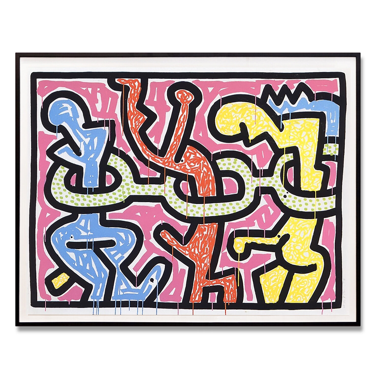 Flowers II Keith Haring Stampa in vendita