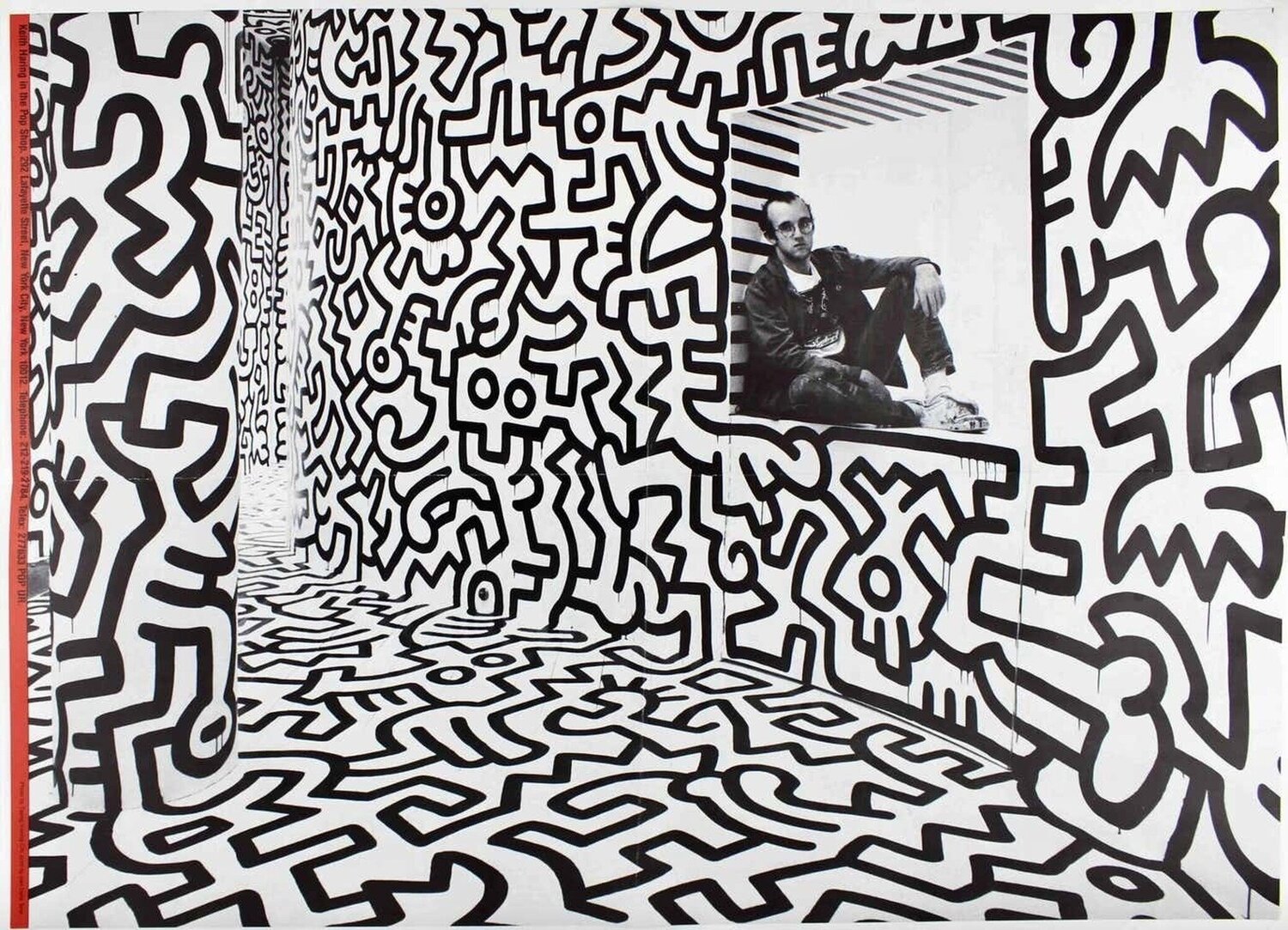 Keith Haring Pop Shop poster Keith Haring Stampa in vendita