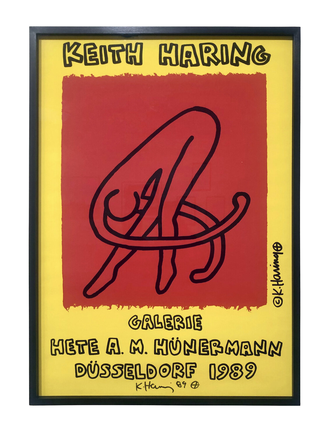 Galerie Hete A M Hunermann Dusseldorf 1989 Keith Haring Druck zu verkaufen