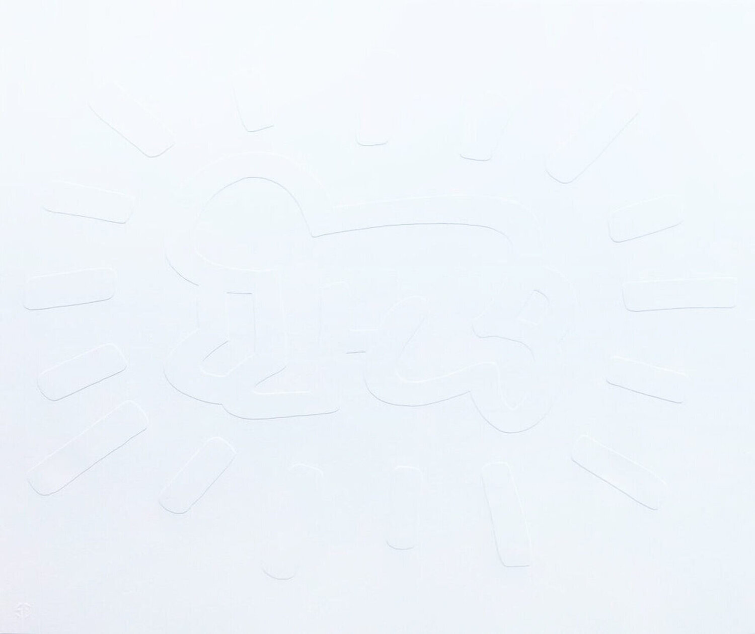 White Icons (A) - Radiant Baby Keith Haring Druck zu verkaufen