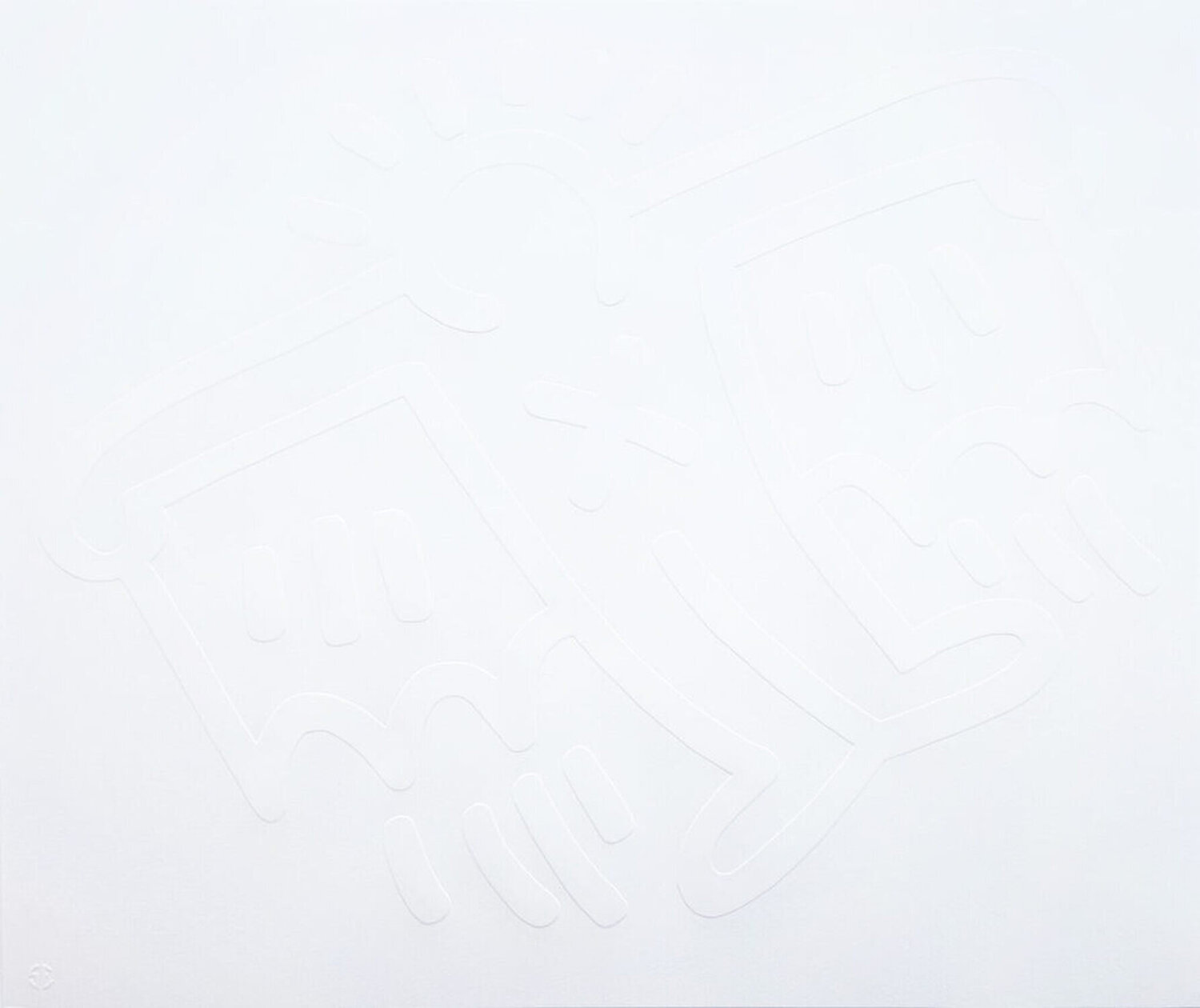 White Icons (D) - X-Man Keith Haring Stampa in vendita